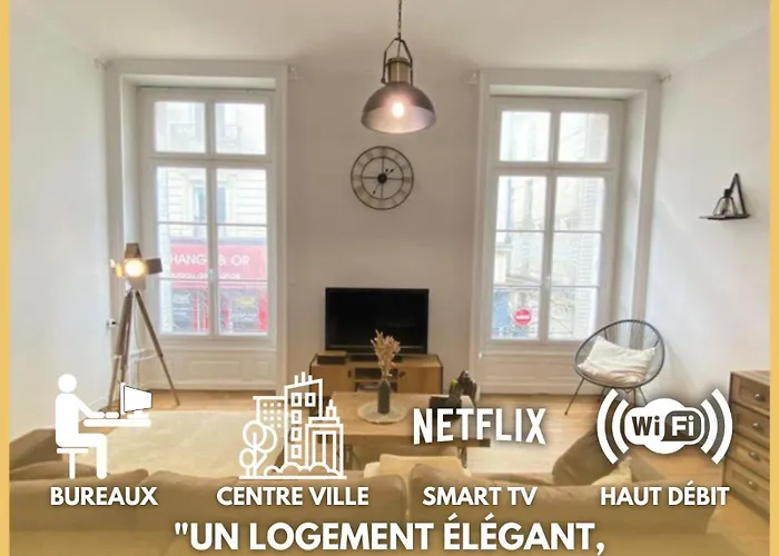 L\'Appartement Privilege - 4 Chambres - Coeur D\'Angers, Spacieux Et Elegant